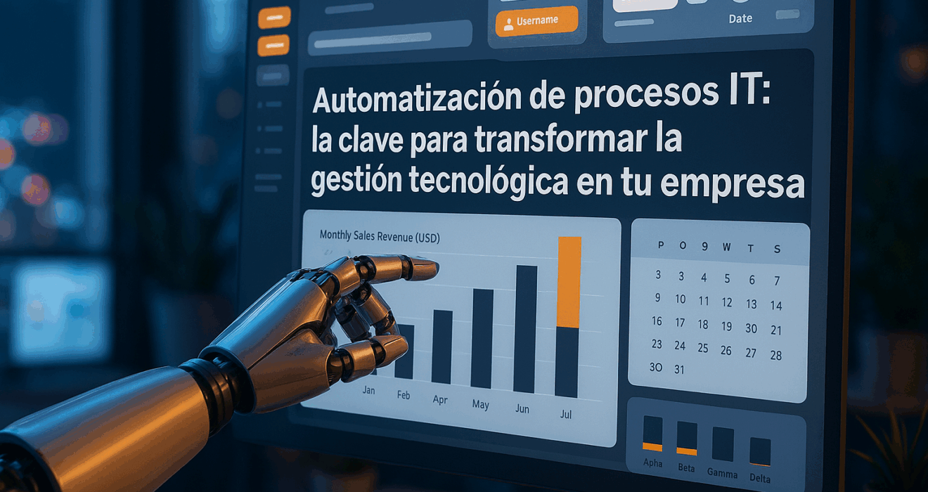 Ilustración de un ojo futurista formado por circuitos y datos, representando el dilema ético de la inteligencia artificial en empresas