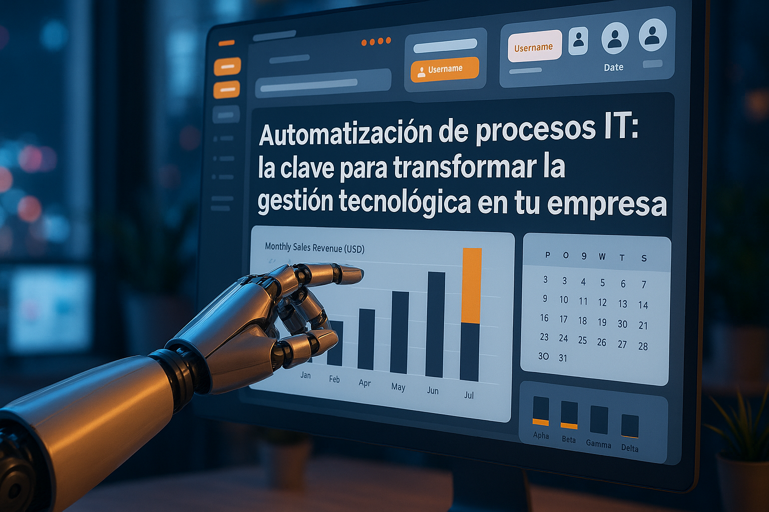 Ilustración de un ojo futurista formado por circuitos y datos, representando el dilema ético de la inteligencia artificial en empresas