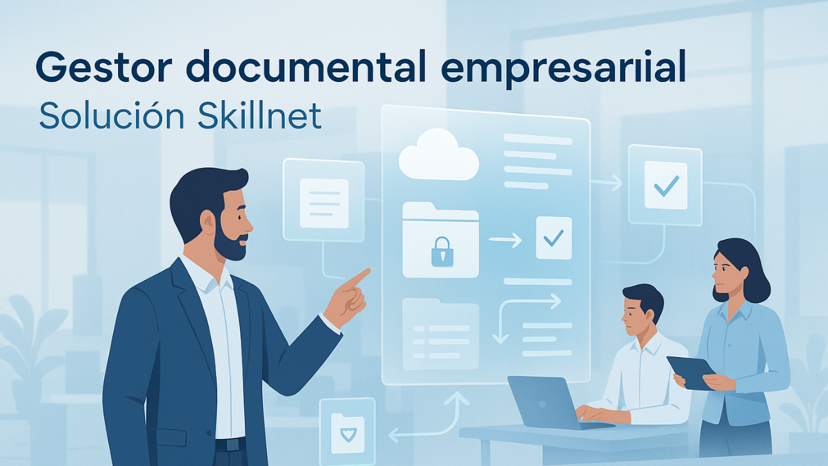 Gestor documental empresarial de Skillnet con automatización de documentos y gestión segura en la nube para empresas